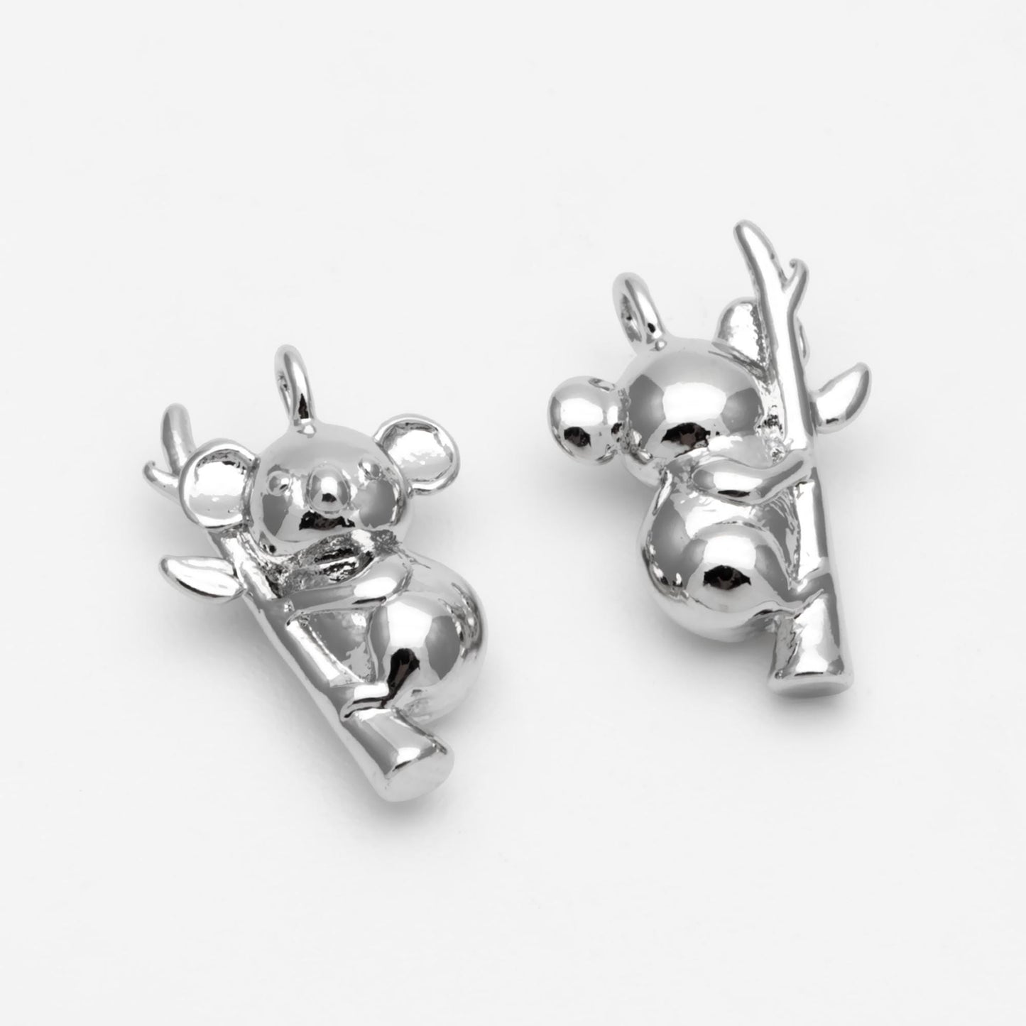 10pcs Gold/ Silver Koala Charm, Jewelry Making, Diy Material, Jewelry Supplies (GB-2707-D)
