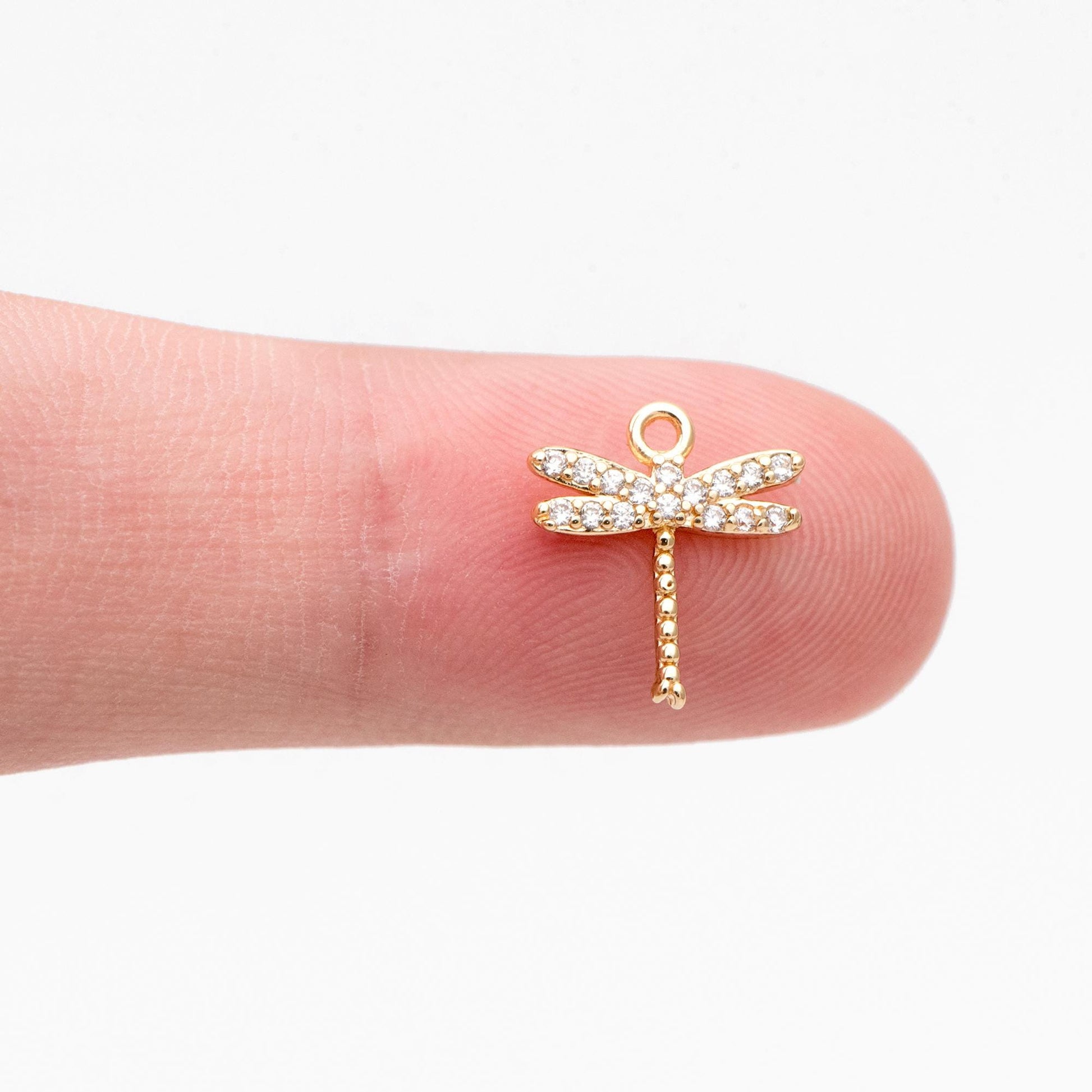 4pcs Dragonfly Charms for Crafting and Jewelry Design (GB-3196)