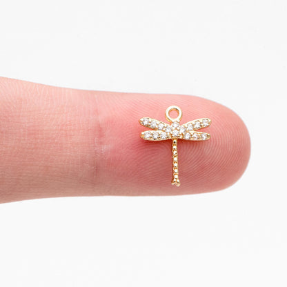 4pcs Dragonfly Charms for Crafting and Jewelry Design (GB-3196)