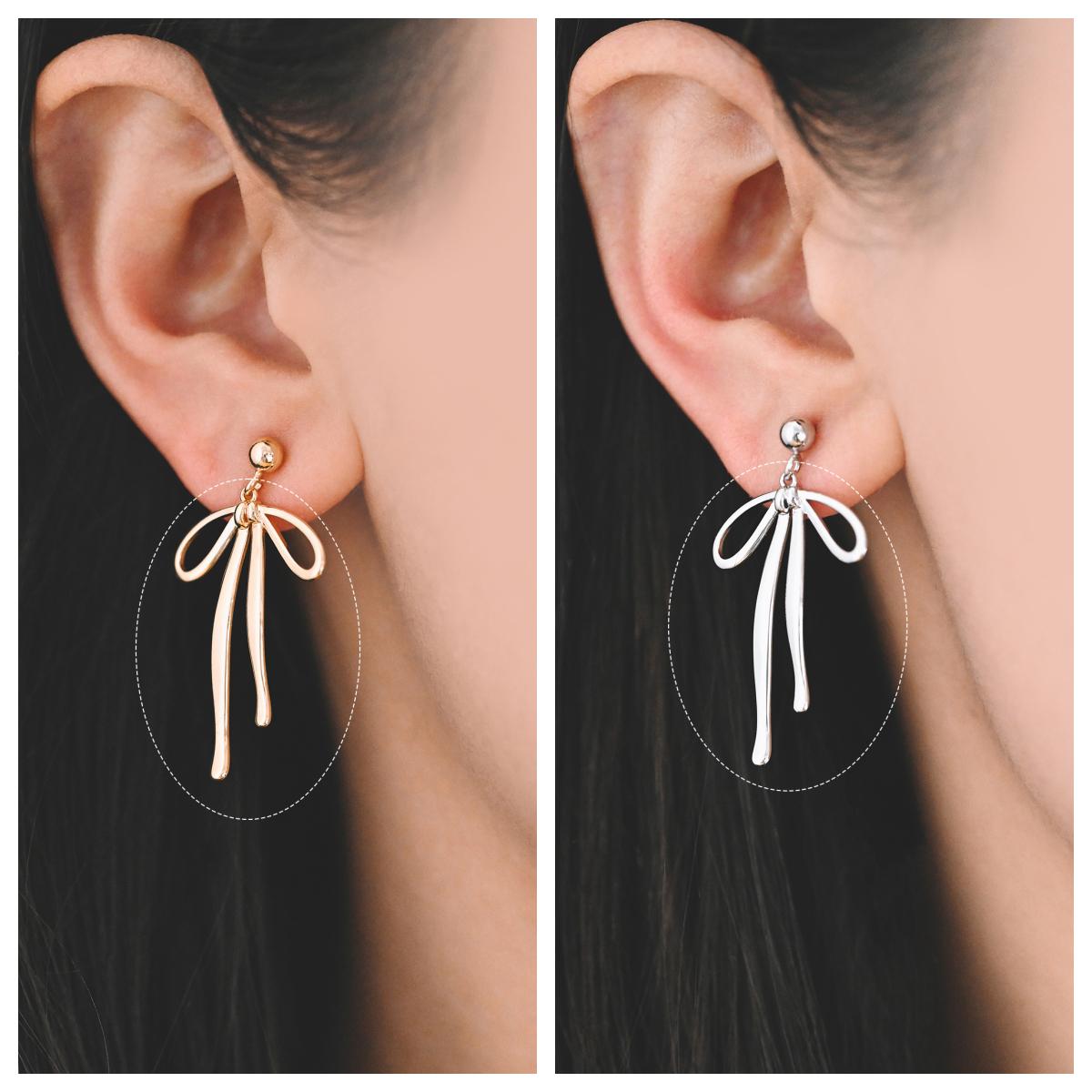 10pcs Gold/ Silver Bowknot Charms 18mm, Christmas Pendants, Bow Knot Pendant (#GB-2745)