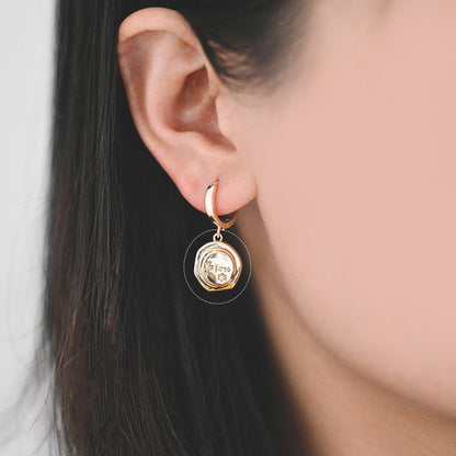 10pcs Gold/ Silver Round Coin Charms, Gold/ Rhodium plated Brass Disk Pendants, Jewelry Supplies (GB-1746)