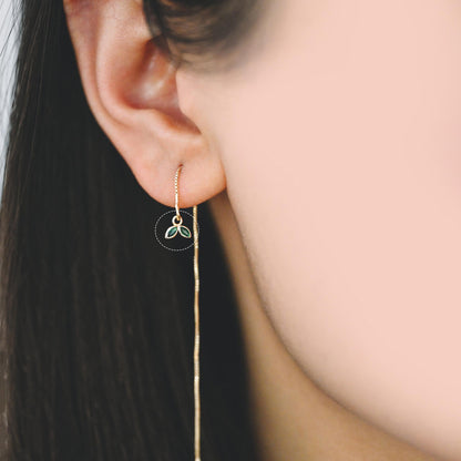 10pcs Gold/ Silver Tone Flower Leaf Charms, 18K Real Gold/ Rhodium plated Brass, Tiny Floral Pendants (GB-1762)