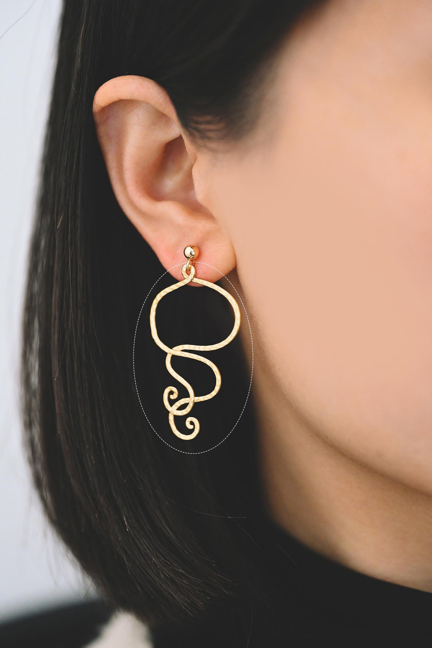 10pcs Gold Geometric Charm Connectors, 18K Gold plated Brass Earring Pendants (GB-2750)