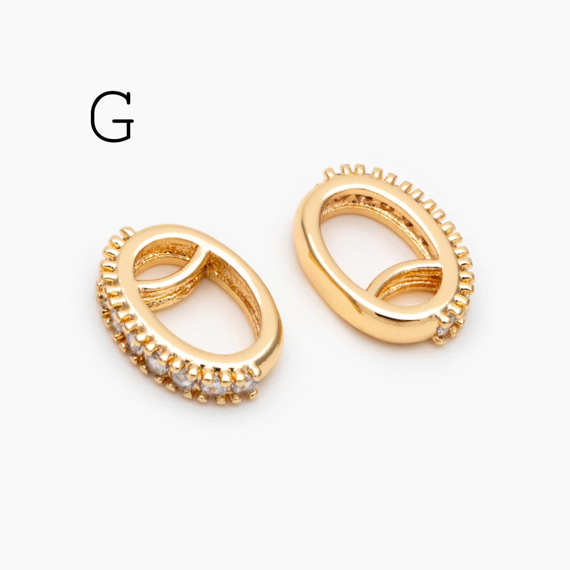 10pcs Gold/ Silver Tone Bail Connector, Gold/ Rhodium Plated Bails, Small Bail, Jewelry Bail, Pendant Bails, Metal Bails (GB-1468)