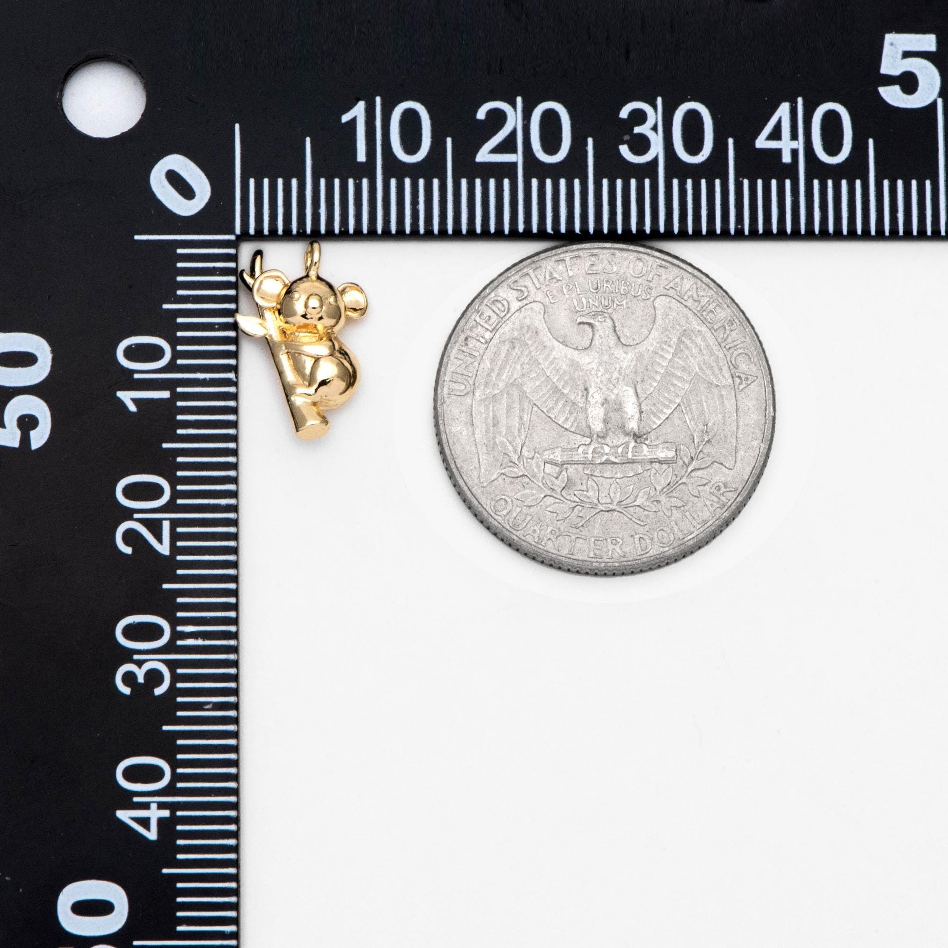 10pcs Gold/ Silver Koala Charm, Jewelry Making, Diy Material, Jewelry Supplies (GB-2707-D)