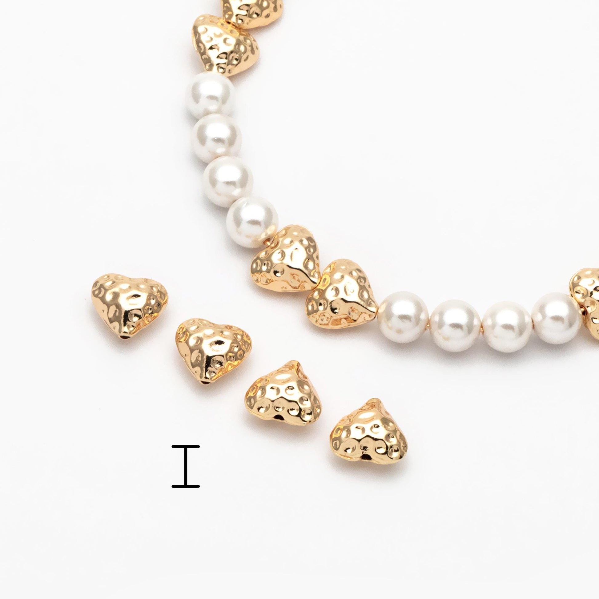 10pcs Gold Spacer Beads, Gold plated Brass, Jewelry Making, Diy Material, Jewelry Supplies (GB-2956)