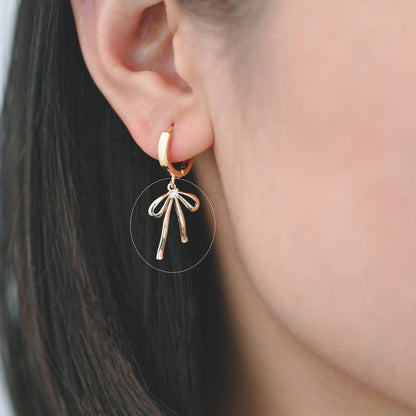 10pcs Gold/ Silver Bowknot Charms 18mm, Christmas Pendants, Bow Knot Pendant (#GB-2745)