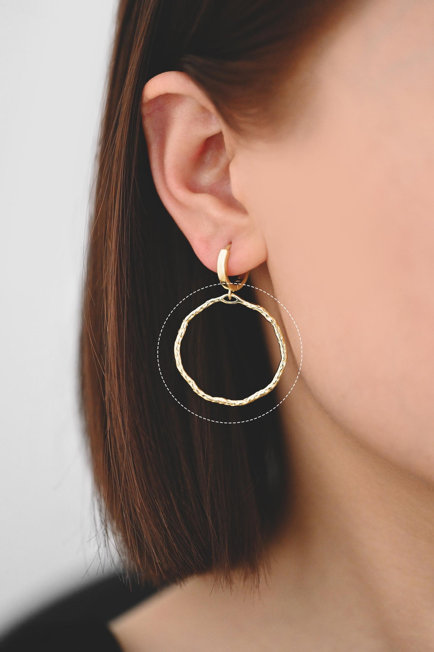 10pcs Gold Geometric Charm Connectors, 18K Gold plated Brass Earring Pendants (GB-2750)