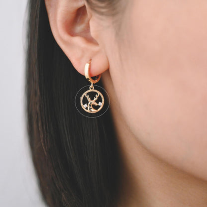 4pcs Gold Elk Deer Horn Charms, Jewelry Making, Diy Material, Jewelry Supplies (GB-2517)