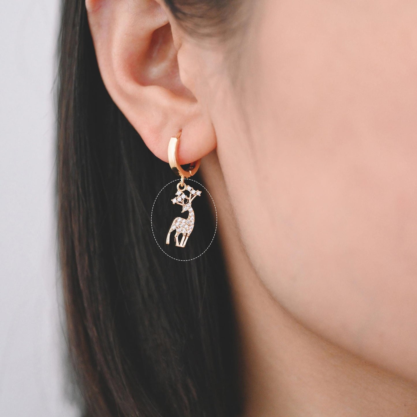 4pcs Gold Elk Deer Horn Charms, Jewelry Making, Diy Material, Jewelry Supplies (GB-2517)