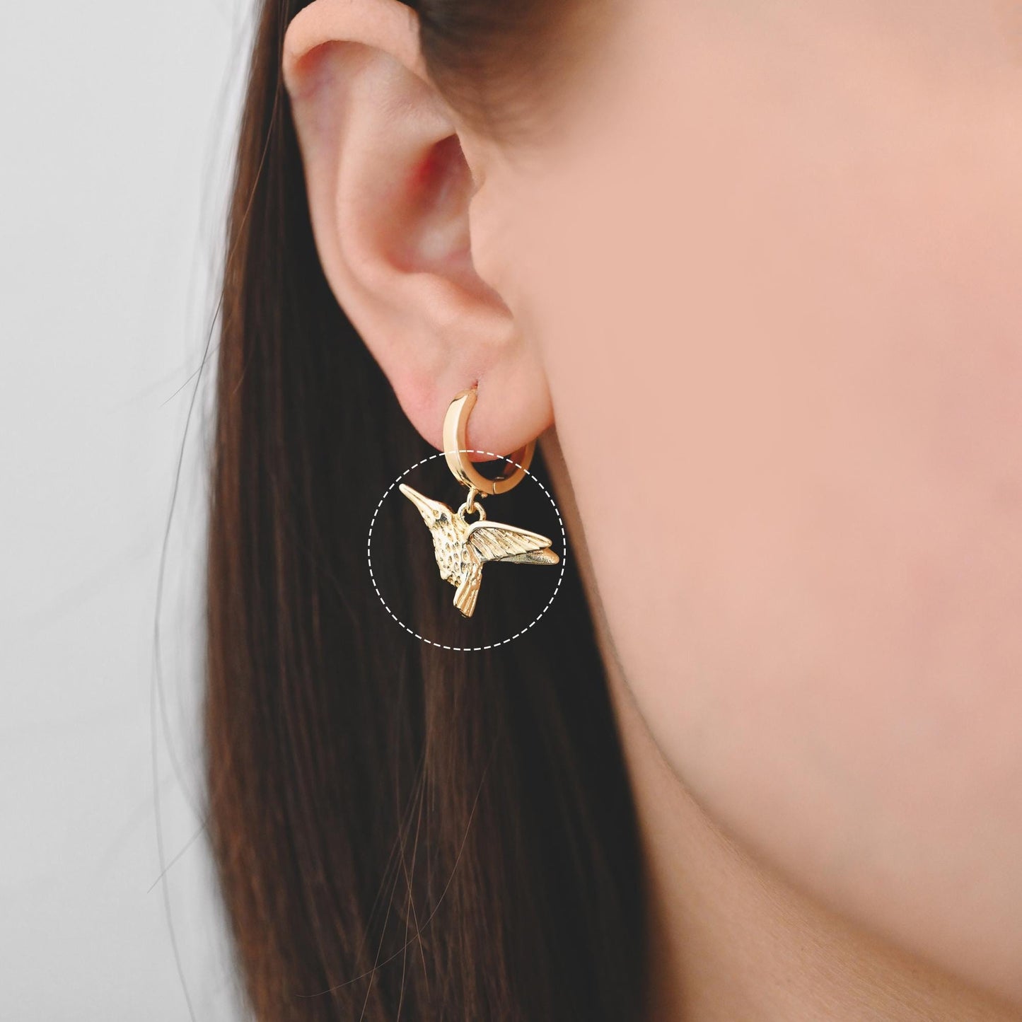 10pcs Gold Bird Charm, Real Gold plated Brass Bird Pendant, Earring Charm (GB-2691)