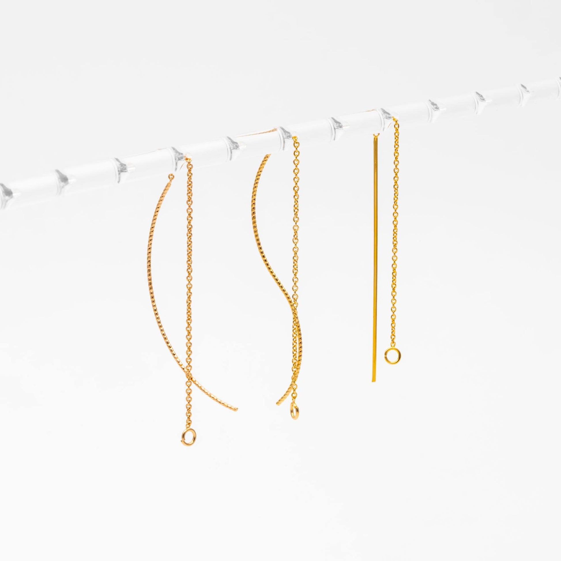 10pcs Ear Threader Findings for Handmade Jewelry, Craft Supplies (GB-1299)