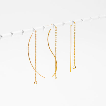 10pcs Ear Threader Findings for Handmade Jewelry, Craft Supplies (GB-1299)