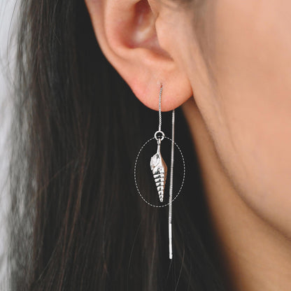 10pcs Gold/ Silver tone Seashell Charms , 18K Gold/ Rhodium plated Brass, Dainty Shell Dangle Pendants (GB-2680)