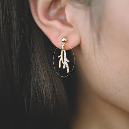 4pcs Gold Elk Deer Horn Charms, Jewelry Making, Diy Material, Jewelry Supplies (GB-2517)