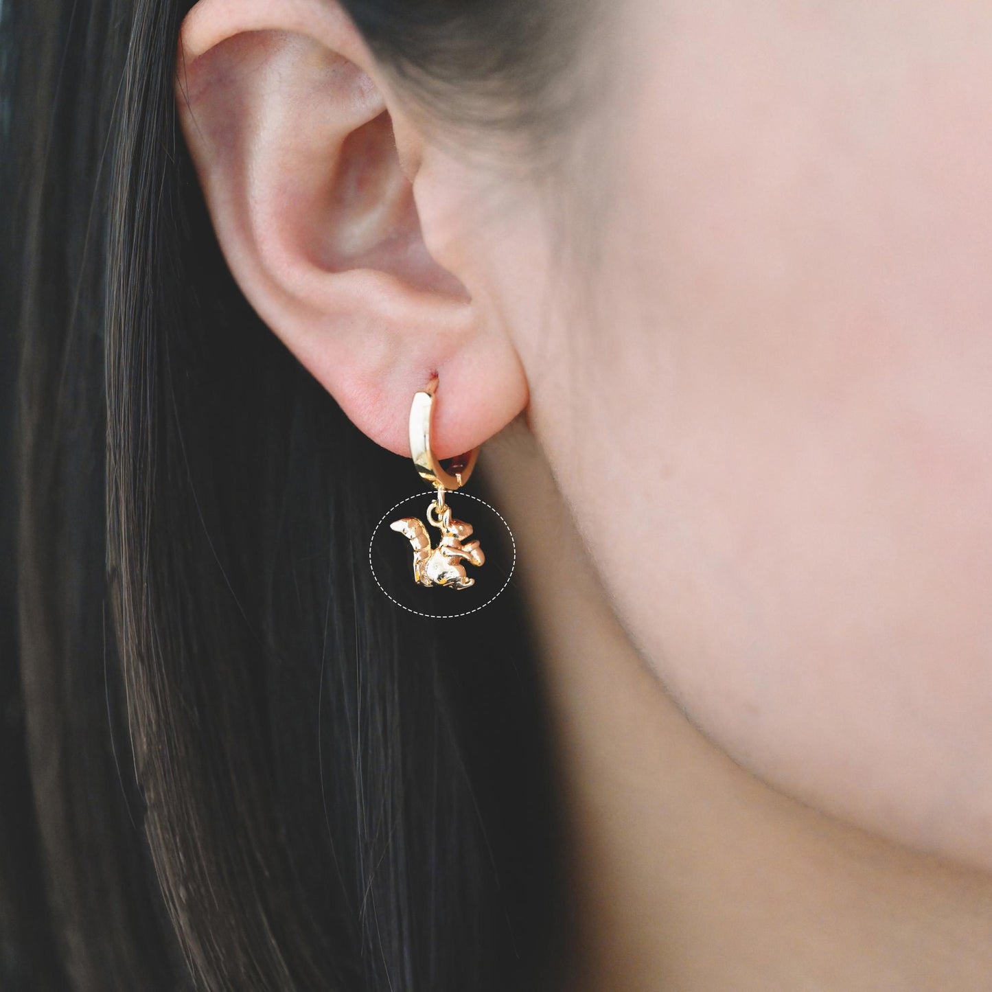 10pcs Gold Cute Animal Charms, Real Gold plated Brass Necklace Pendant, Earring Charm (GB-2835)