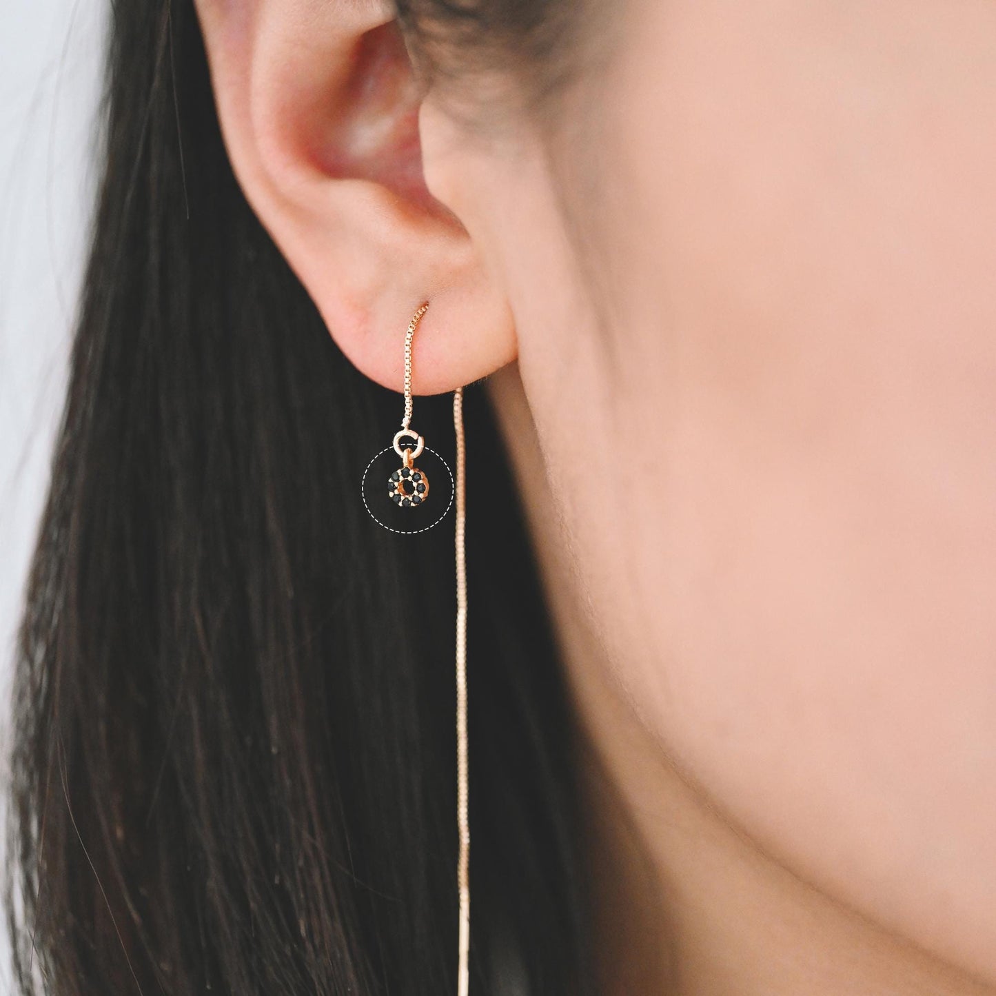 4pcs CZ Pave Gold Geometric Charms, Real Gold plated Brass, Earring Charm Connectors (GB-376)