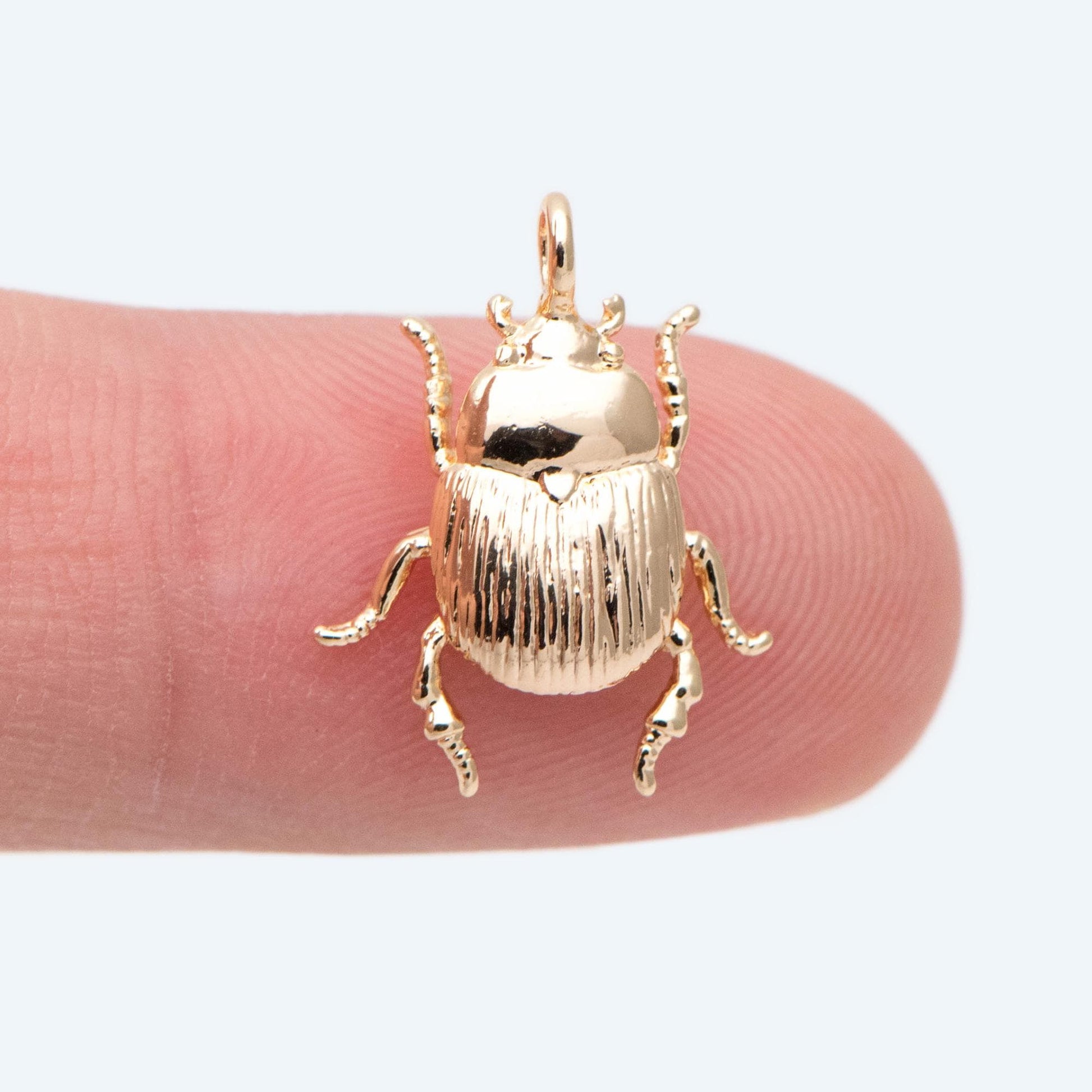 10pcs Gold/ Silver Ladybug Beetle Spider Charms, Insect Pendant, Jewelry Supplies, Earring Findings, Jewelry Making(GB-2666)