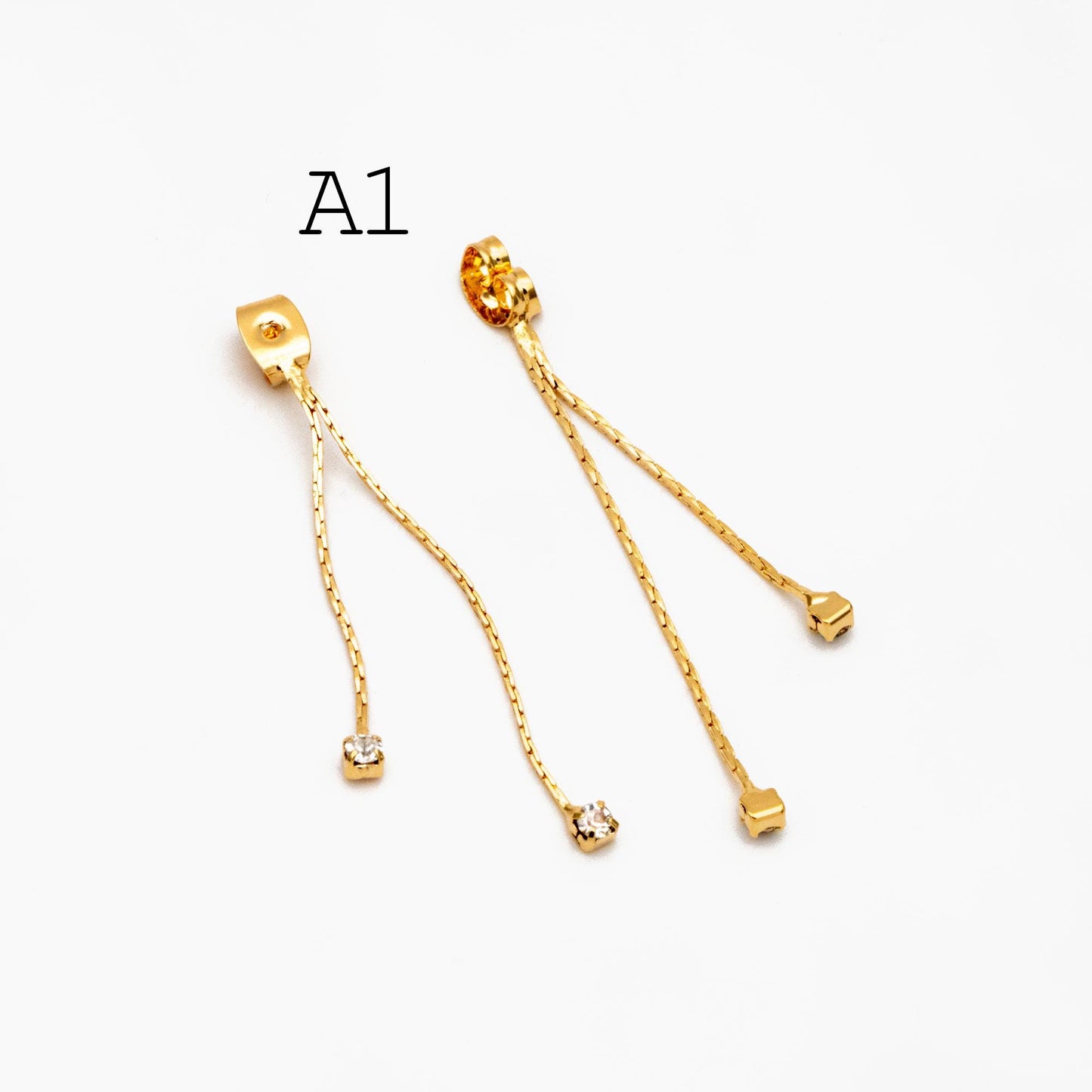 10pcs Trendy Tassel Ear Nuts, Tassel Ear Back Stoppers (GB-245)