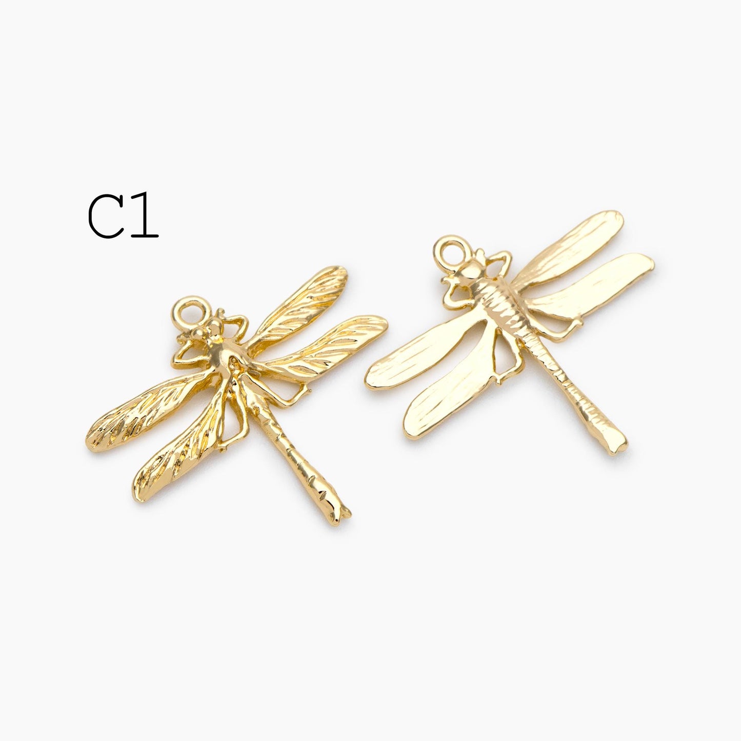 4pcs Dragonfly Charms for Crafting and Jewelry Design (GB-3196)