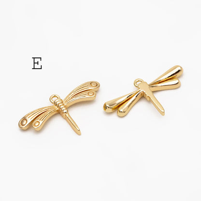 4pcs Dragonfly Charms for Crafting and Jewelry Design (GB-3196)