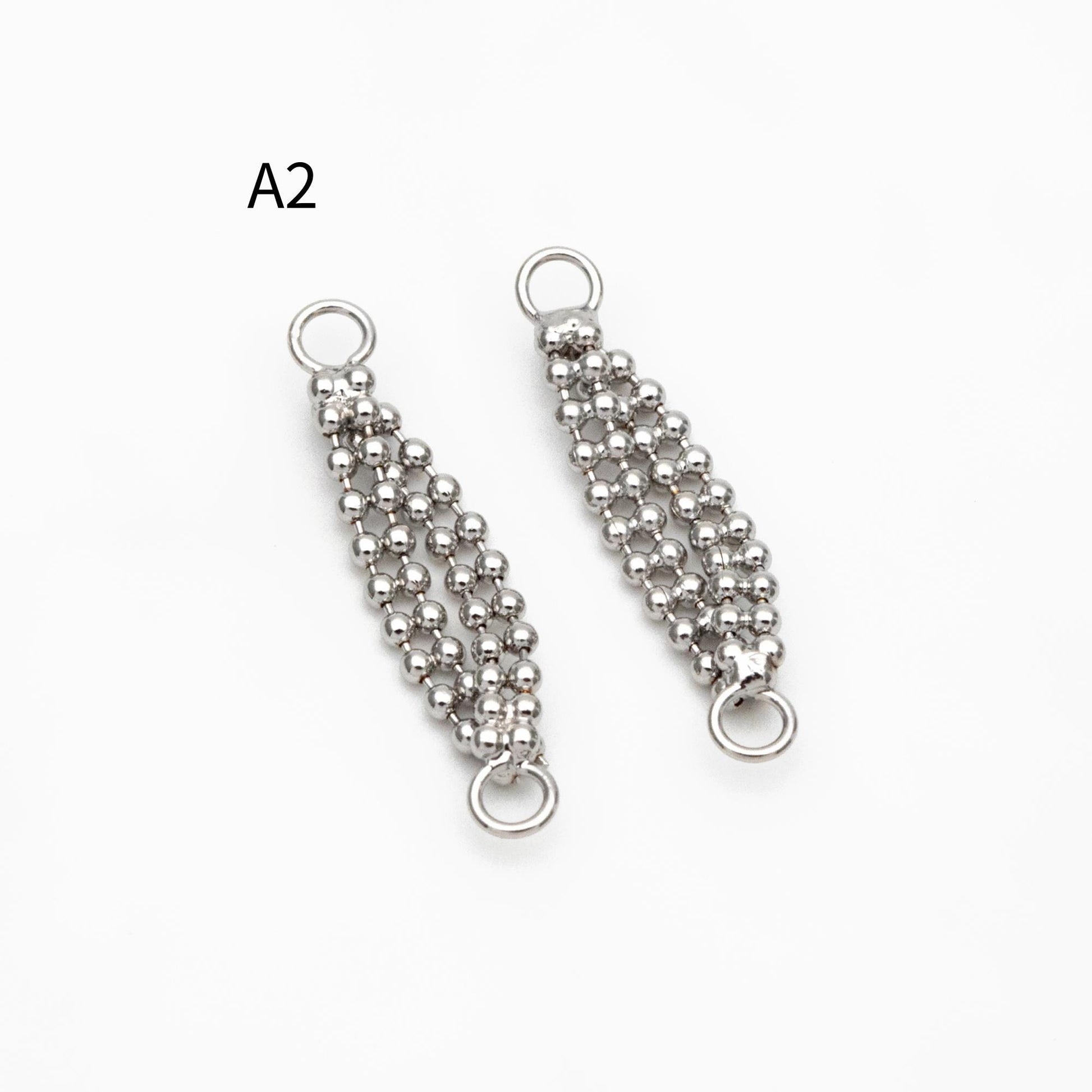 10pcs Gold/ Silver Tassel Charms, Tassel Connectors with Jump Rings (GB-244)