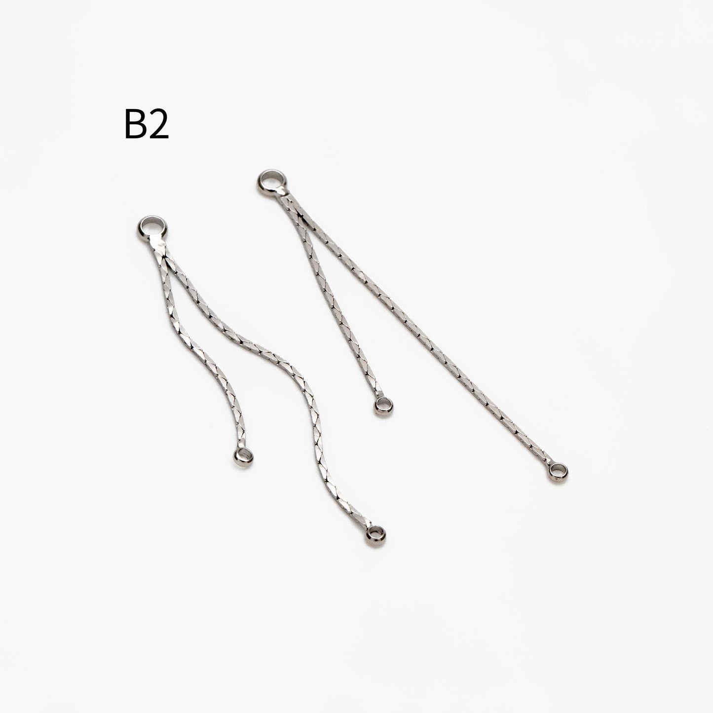 10pcs Gold/ Silver Tassel Charms, Tassel Connectors with Jump Rings (GB-244)