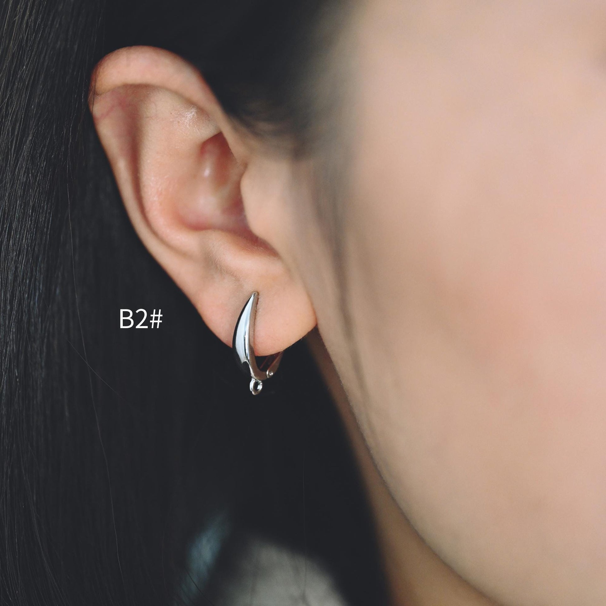 10pcs Gold/ Silver Tone Leverback Ear Hooks , Real Gold/ rhodium plated Brass, Earring Hooks with Loop (GB-848)