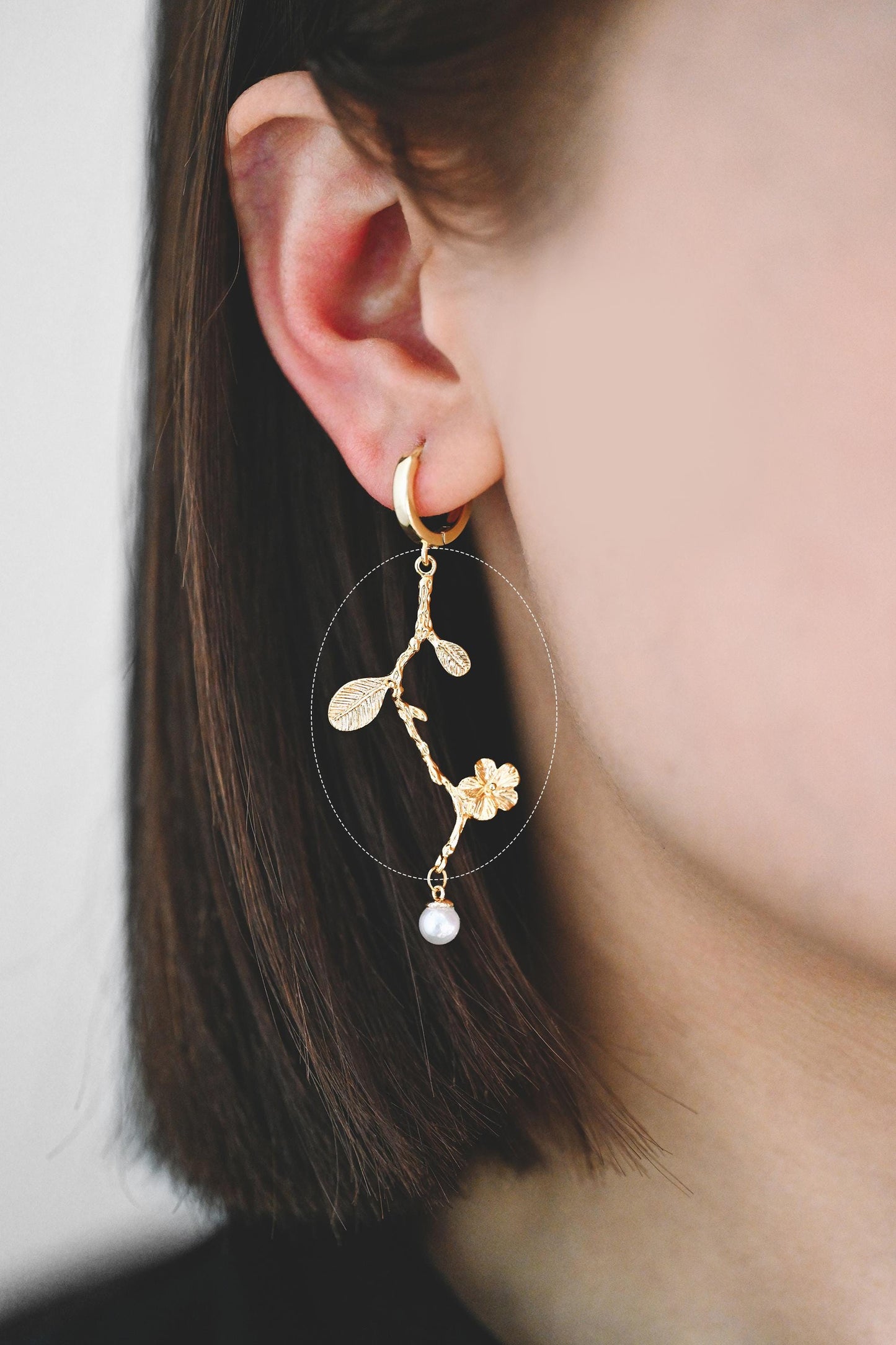 10pcs Gold/ Silver Tone Branch Connectors , Real Gold/ Rhodium plated Brass, Branch Pendants with Two Loops (GB-3622)