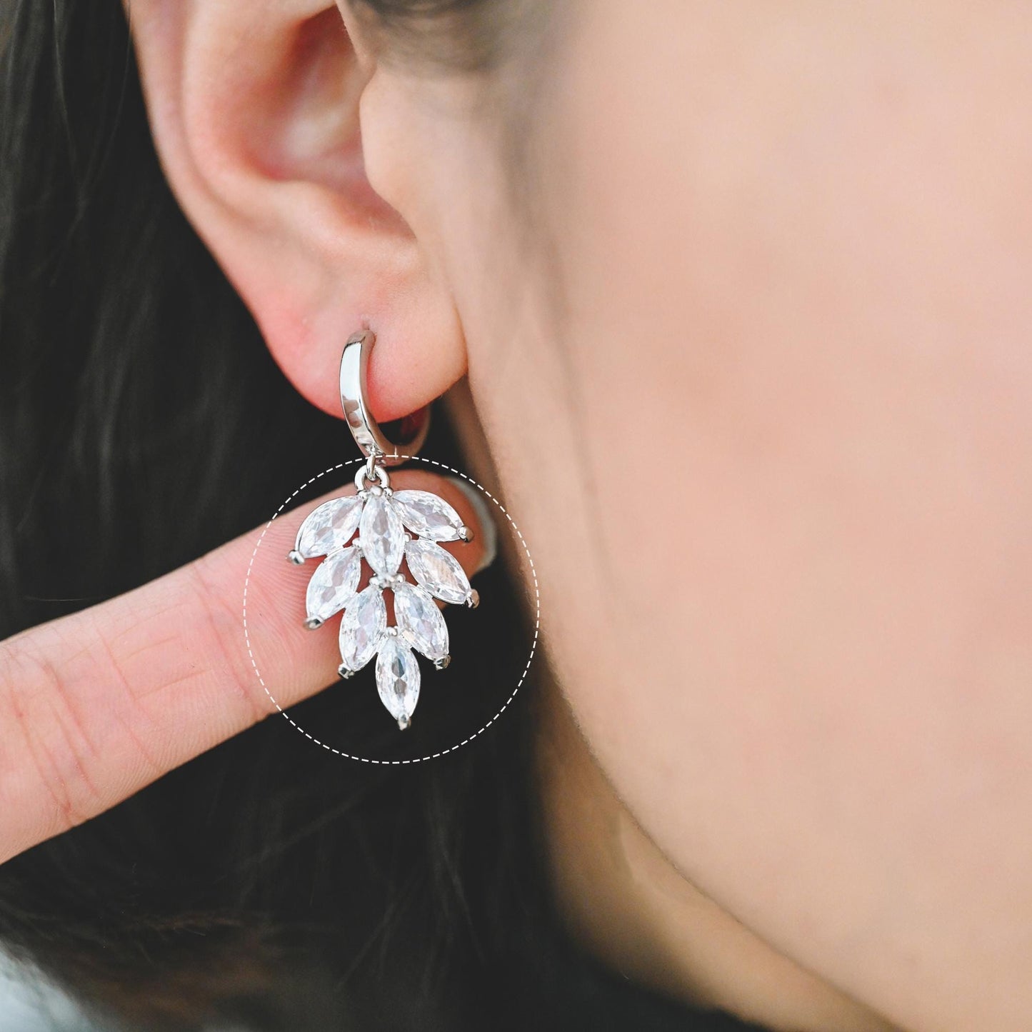 4pcs CZ pave Gold/ Silver Tone Leaf Charms, Leaf Pendants, Earring Findings, Jewelry Making, Jewelry Supplies (GB-3037)