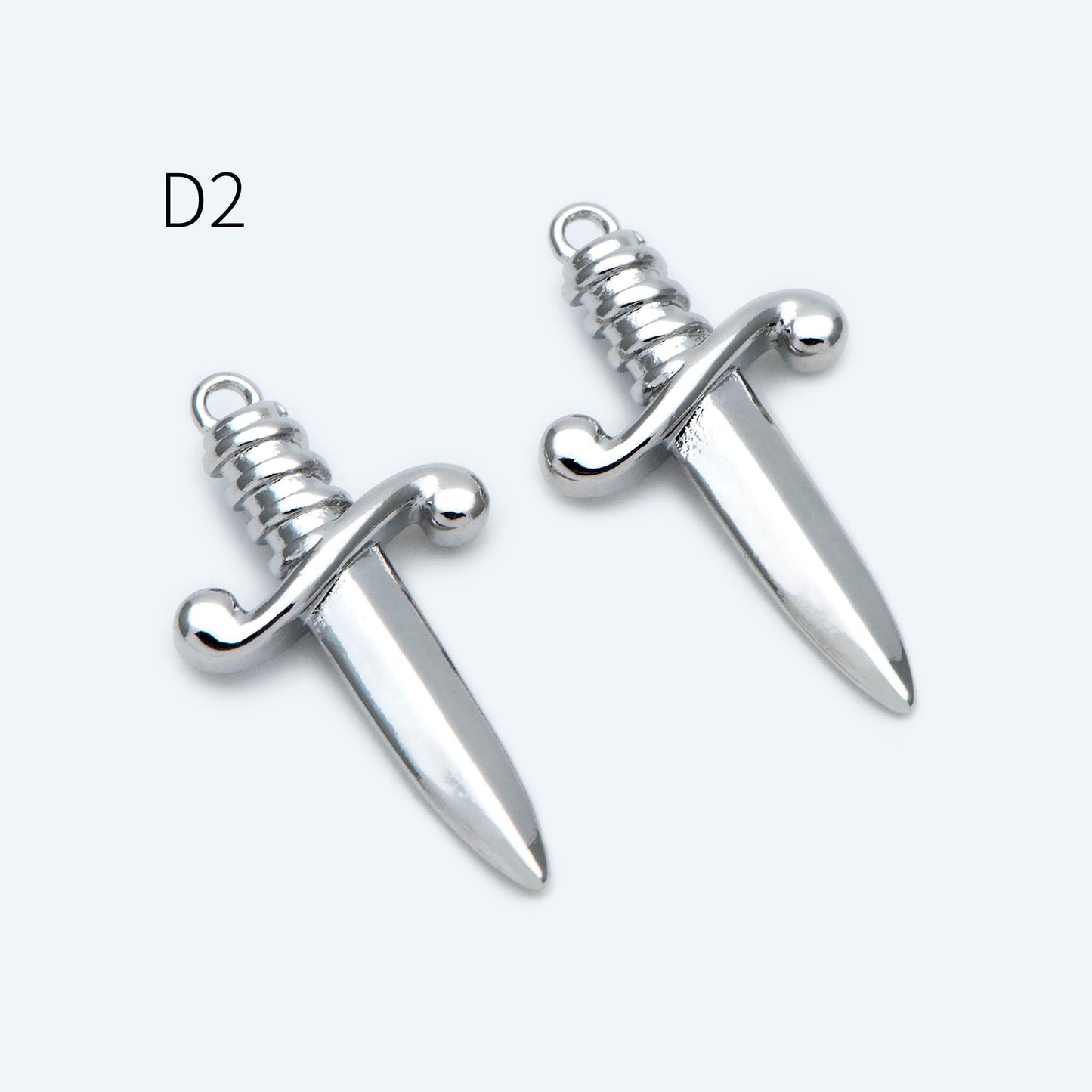10pcs Gold/ Silver Tone Dirk Charm, Weapon Charm, Sword Charm, Dagger Charm (GB-2185)