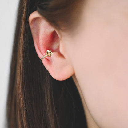 4pcs Gold Nose Cuff, Non Piercing Ear Cuff, Gold plated Brass, Adjustable Fake Nose Rings, Dainty Nose Jewelry (GB-3709)