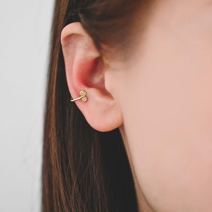 4pcs Gold Nose Cuff, Non Piercing Ear Cuff, Gold plated Brass, Adjustable Fake Nose Rings, Dainty Nose Jewelry (GB-3709)