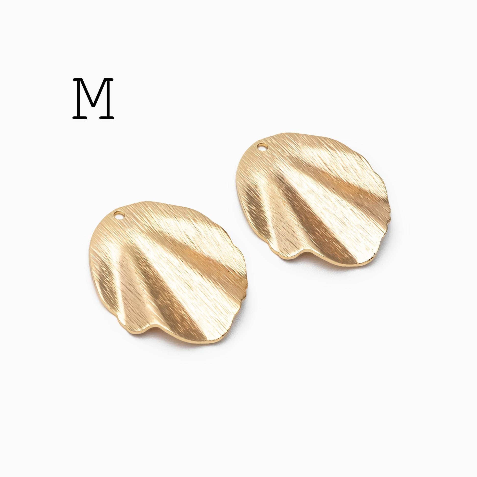 10pcs Gold/ Silver Brushed Geometric Charm Connectors, 18K Gold/ Rhodium Plated Brass Earring Findings (GB-3817)