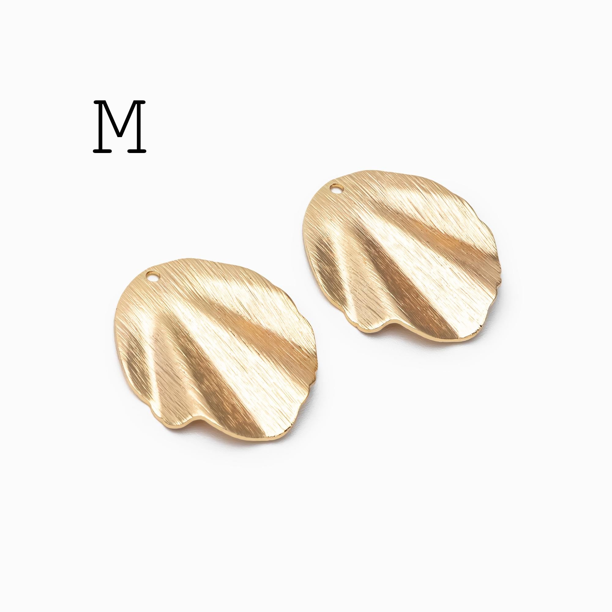 10pcs Gold/ Silver Brushed Geometric Charm Connectors, 18K Gold/ Rhodium Plated Brass Earring Findings (GB-3817)
