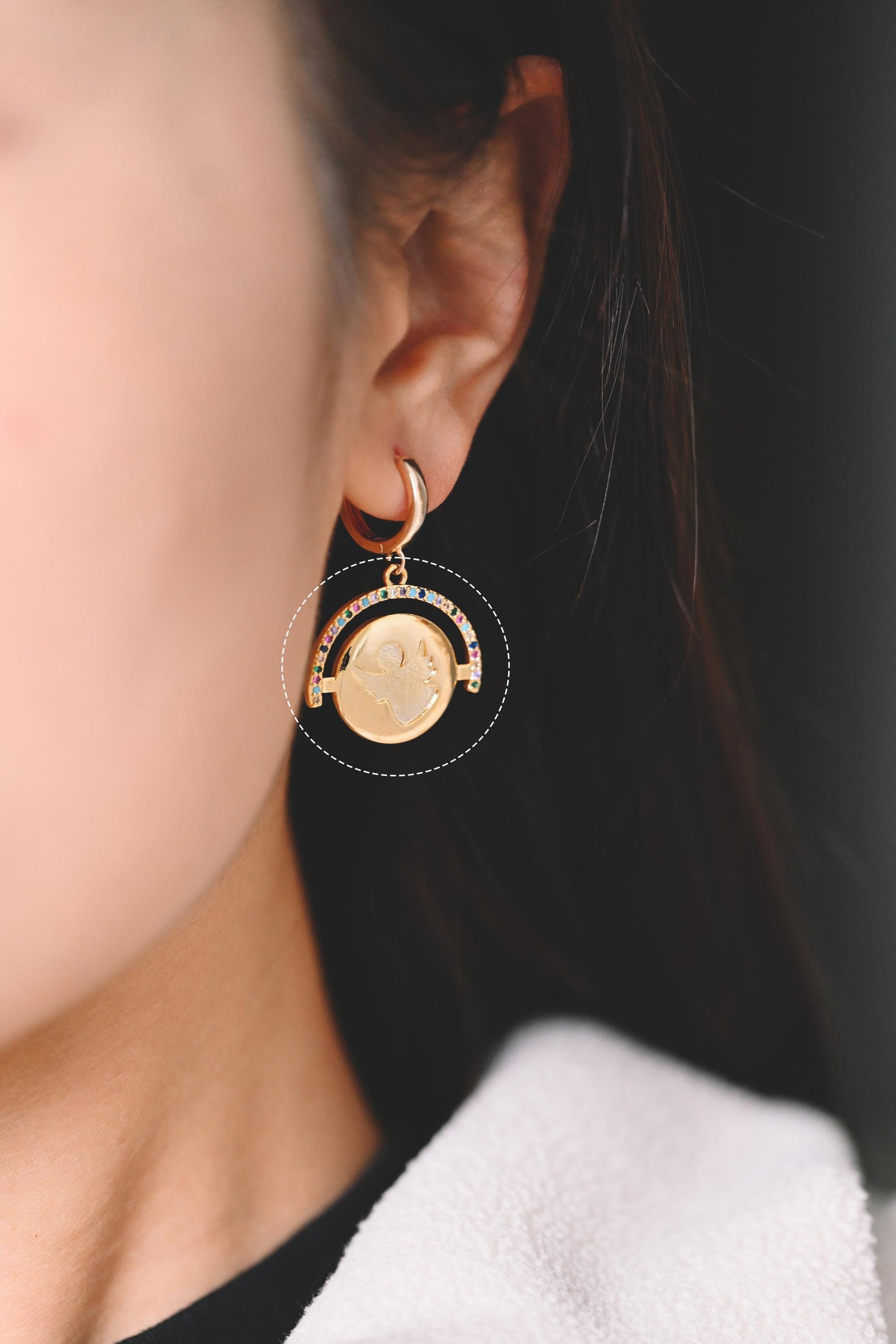 4pcs Gold/ Silver Talisman Charm, lucky charm, Lucky Medallion Pendant for Necklace Jewelry Making Supply (GB-1766)