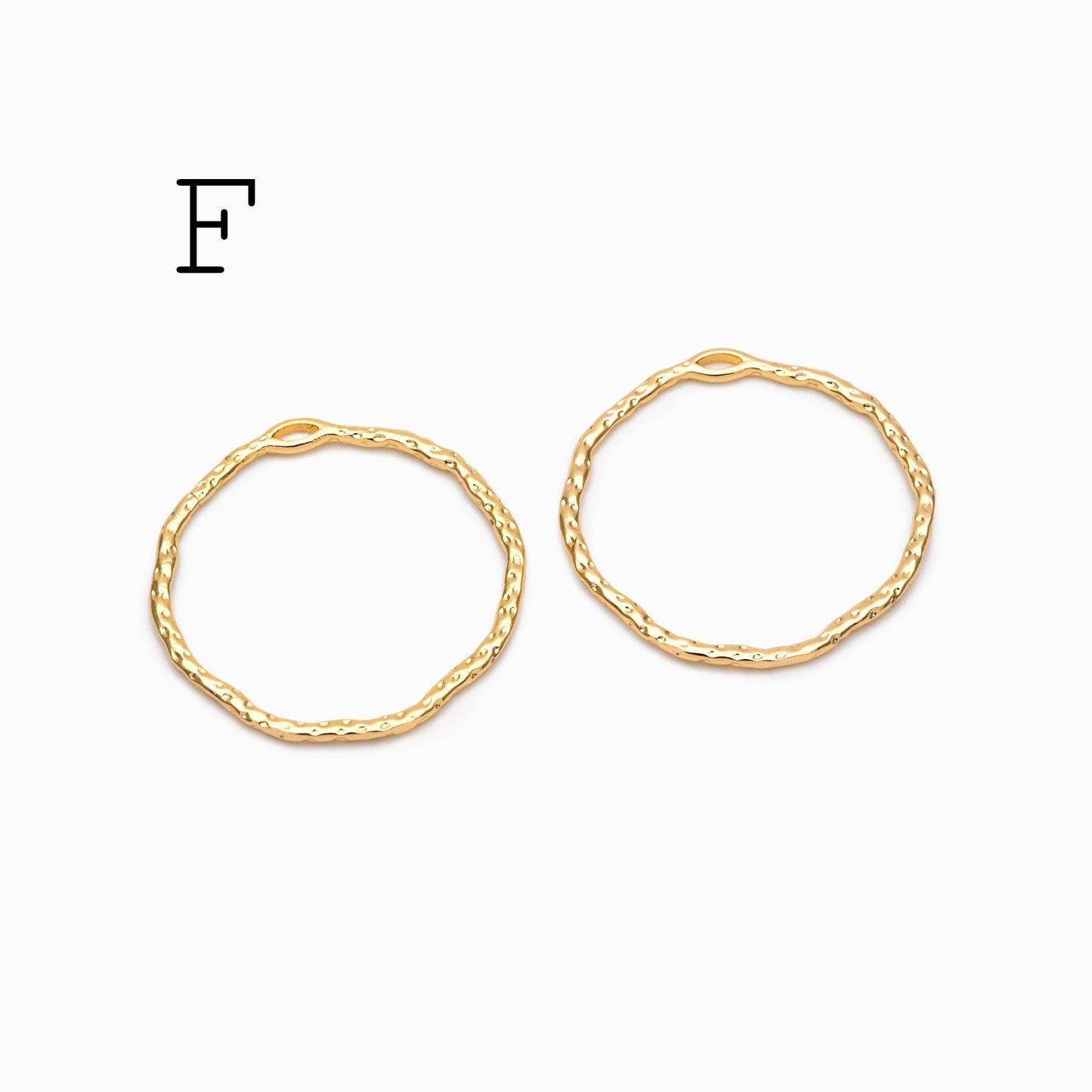 10pcs Gold Geometric Charm Connectors, 18K Gold plated Brass Earring Pendants (GB-2750)