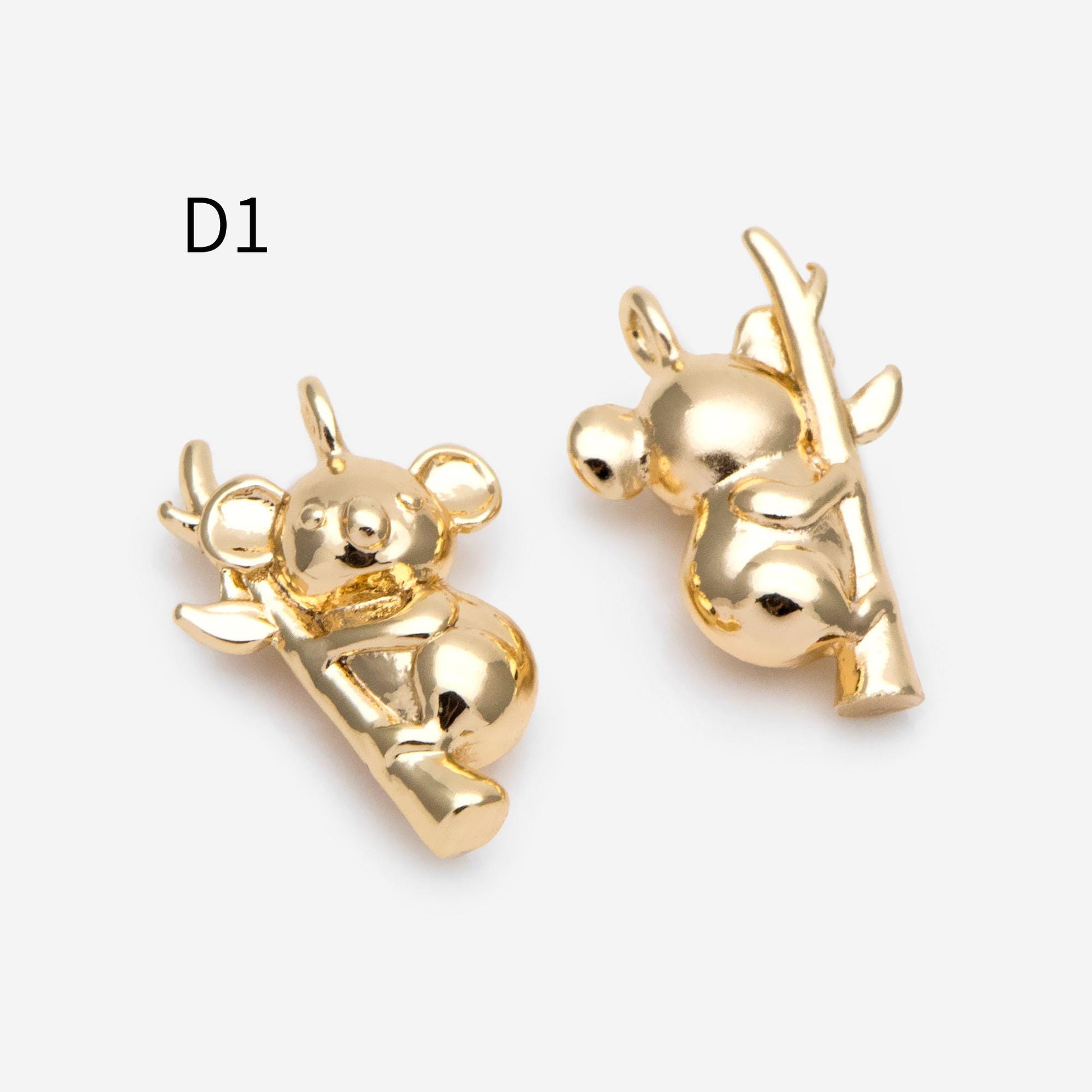 10pcs Gold Cute Animal Charm, Jewelry Making, Diy Material, Jewelry Supplies (GB-2707)