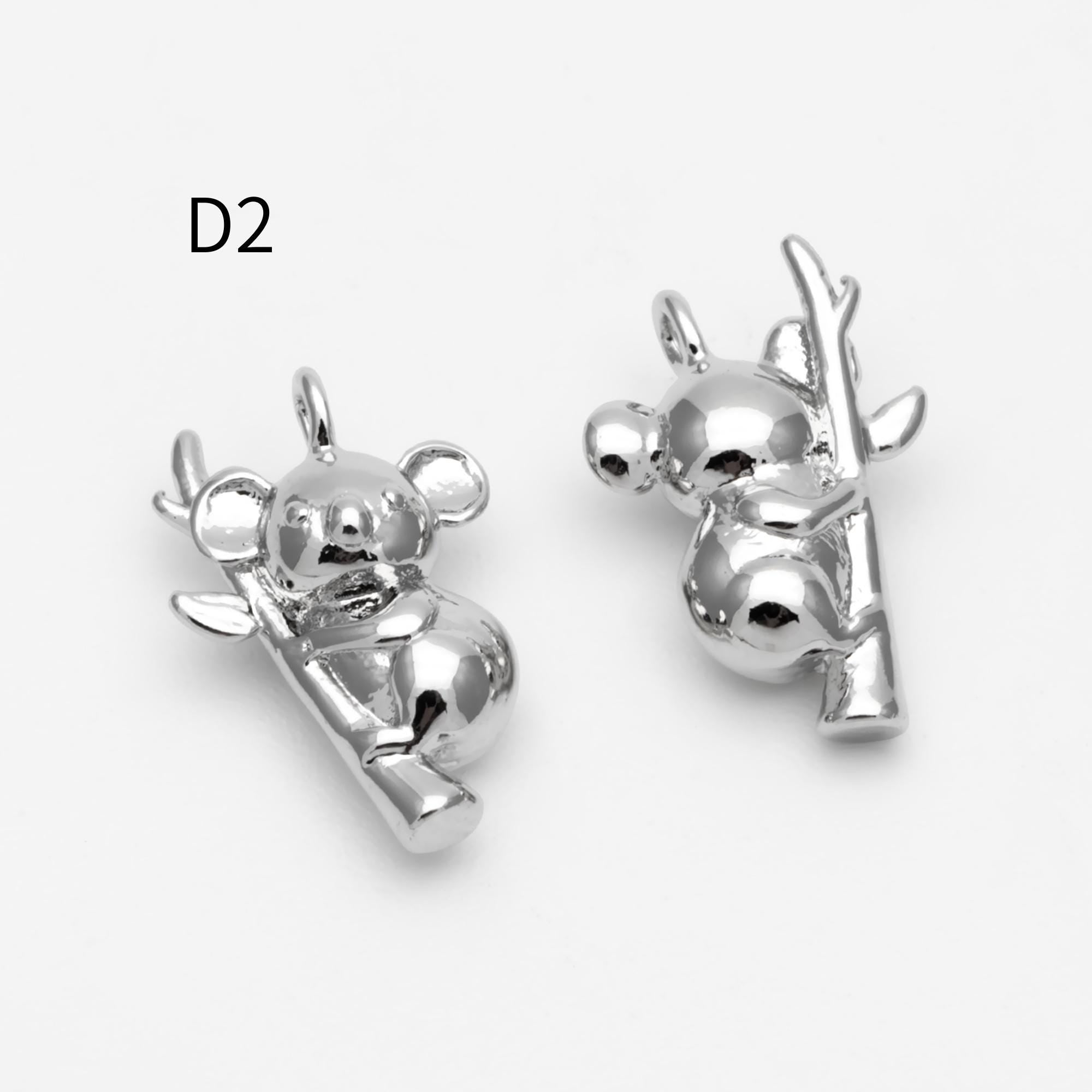 10pcs Gold Cute Animal Charm, Jewelry Making, Diy Material, Jewelry Supplies (GB-2707)