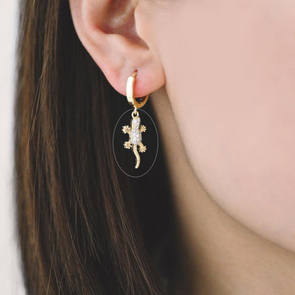 4pcs CZ Pave Gold/ Silver Tone Cute Animal Charms, Jewelry Making, Diy Material, Jewelry Supplies (GB-2074)