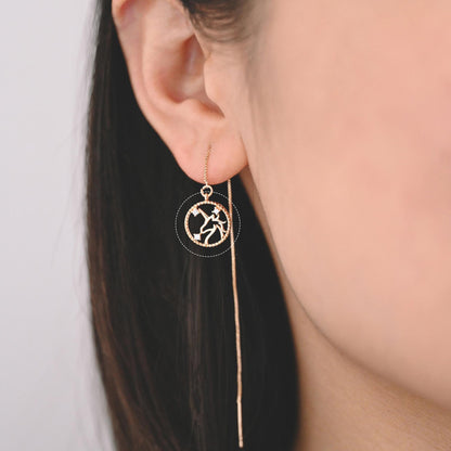 4pcs CZ pave Gold Unicorn Charms, 18k Real Gold plated Brass, Cute Earring Charms (GB-730)