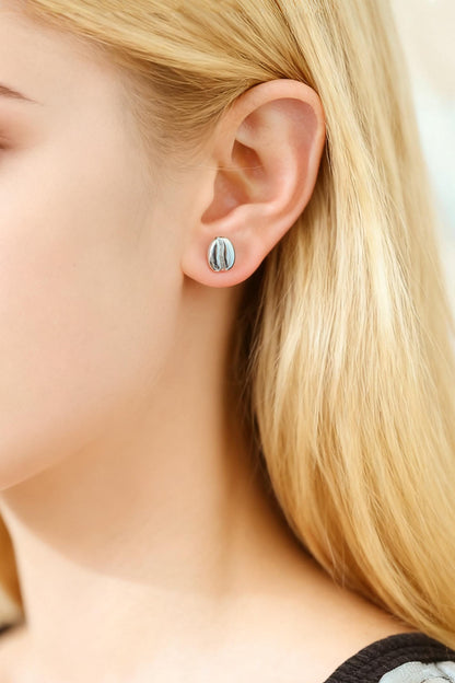 10pcs Gold/ Silver Nut Charms Earrings, 18K Real Gold/ Rhodium Plated Brass, Dainty Stud Earring (#GB-4685)