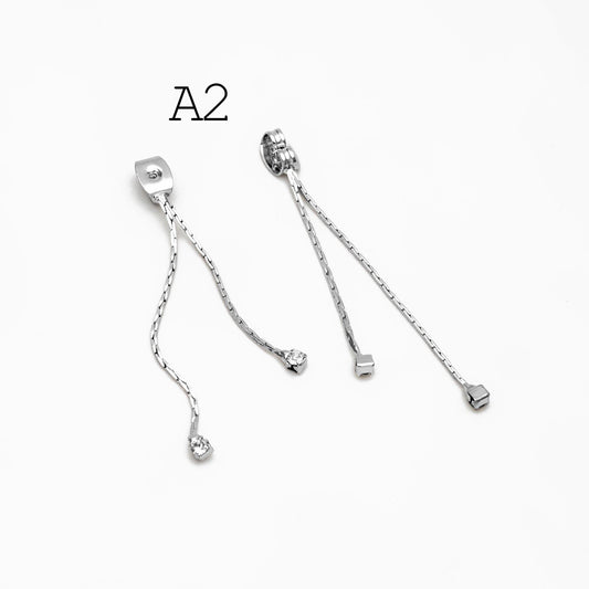 10pcs Trendy Tassel Ear Nuts, Tassel Ear Back Stoppers (GB-245)