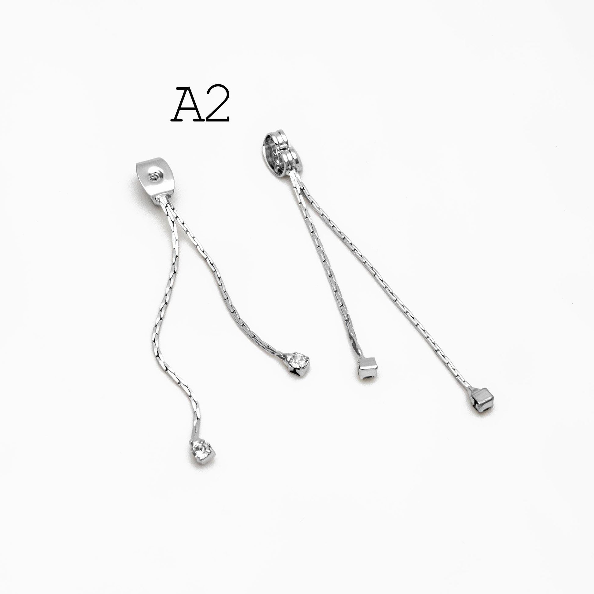 10pcs Trendy Tassel Ear Nuts, Tassel Ear Back Stoppers (GB-245)