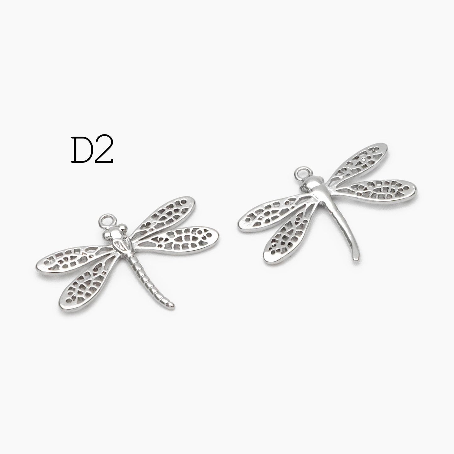 4pcs Dragonfly Charms for Crafting and Jewelry Design (GB-3196)