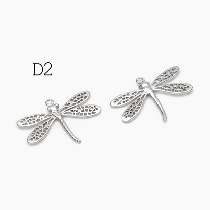 4pcs Dragonfly Charms for Crafting and Jewelry Design (GB-3196)