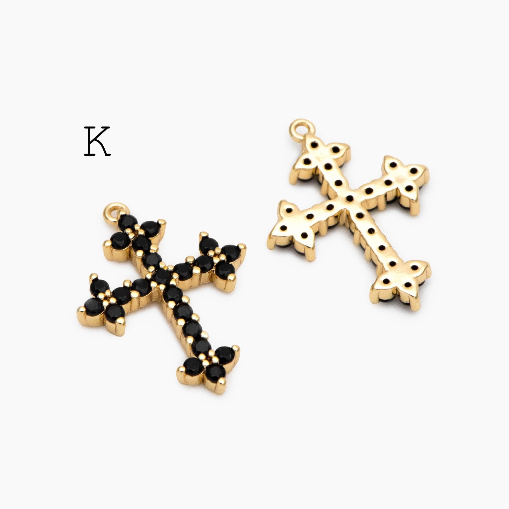 4pcs Cross Charm, Tiny Cross Charm, Cross Pendant, Cross Necklace Charm(GB-2731)