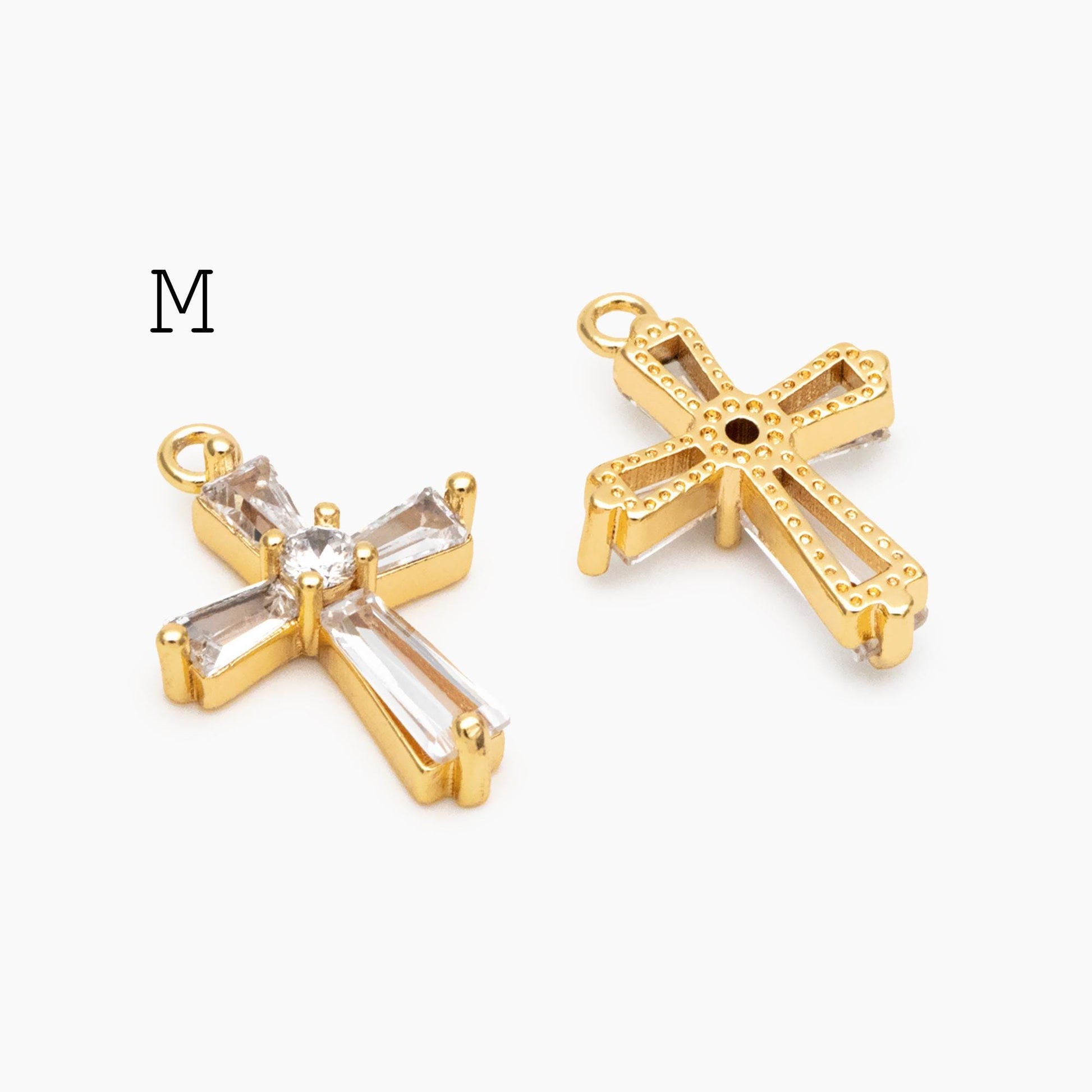 4pcs Cross Charm, Tiny Cross Charm, Cross Pendant, Cross Necklace Charm(GB-2731)