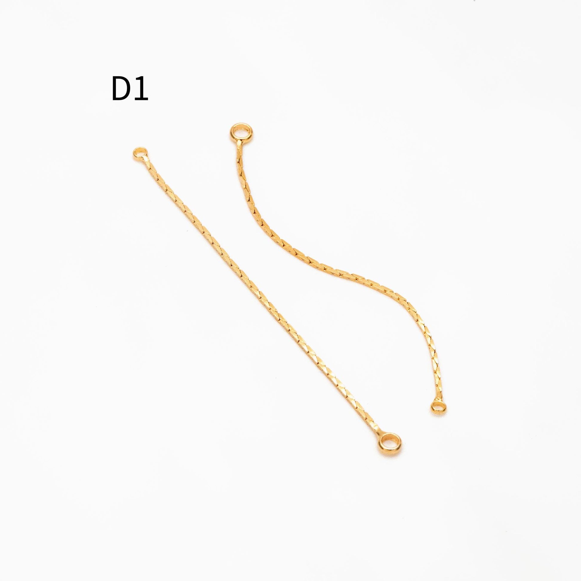 10pcs Gold/ Silver Tassel Charms, Tassel Connectors with Jump Rings (GB-244)