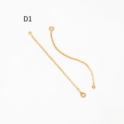 10pcs Gold/ Silver Tassel Charms, Tassel Connectors with Jump Rings (GB-244)